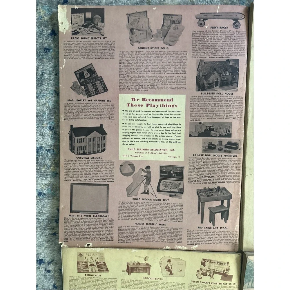 Vintage Lot of 6 Children's Activities Magazines from 1938 All In Good Condition